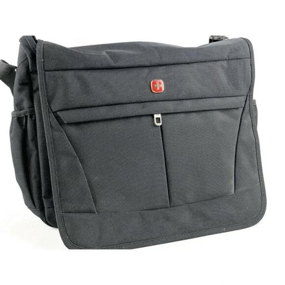 Wenger SwissGear Computer Bag Soft Shell Black Padded 18" x 14" x 4" - Picture 1 of 5